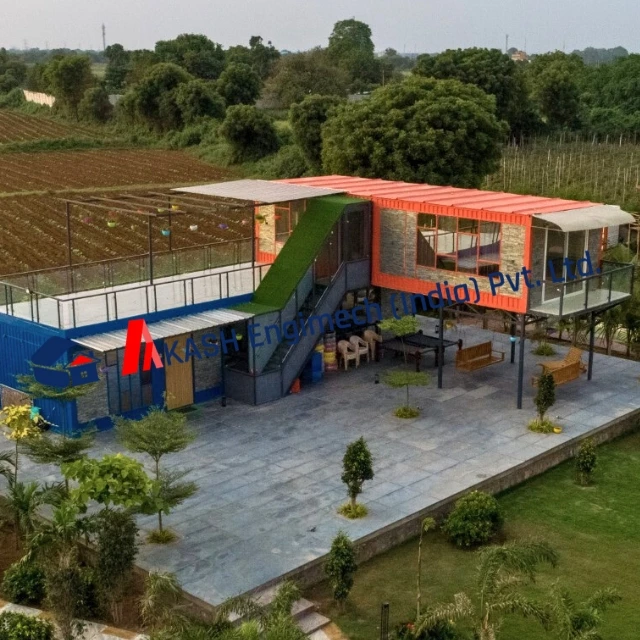 VIP MODULAR CONTAINER HOUSE IS ALMO MADE UP OF STEEL WITH TOILET BEDROOM