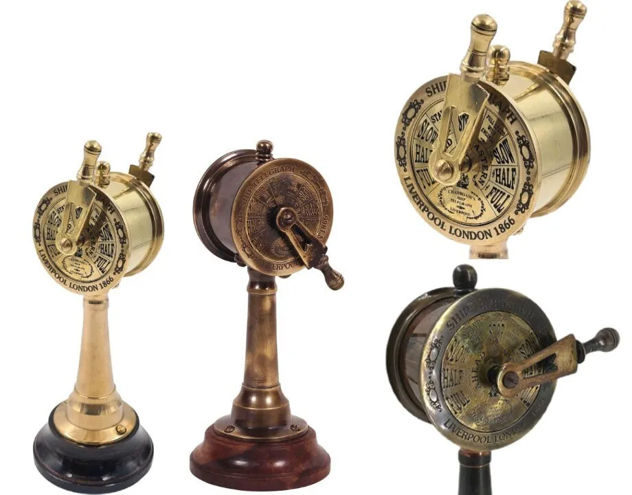 Old style Collectible Marine Brass Telegraph Nautical Designer Metal Crafts vintage Nautical Style Telegraph cheap price