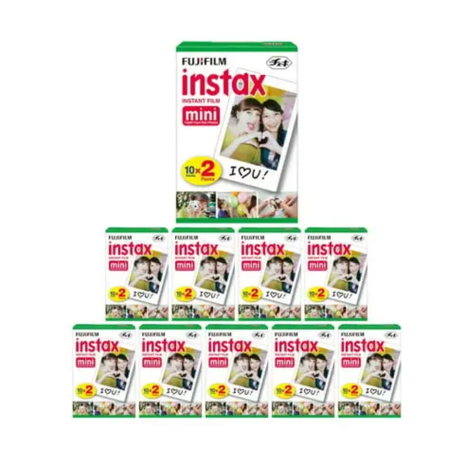 Лидер продаж для нового Fujifilm Instax Мини мгновенная пленка двойная упаковка купить 100 коробка получить 20 коробок бесплатно