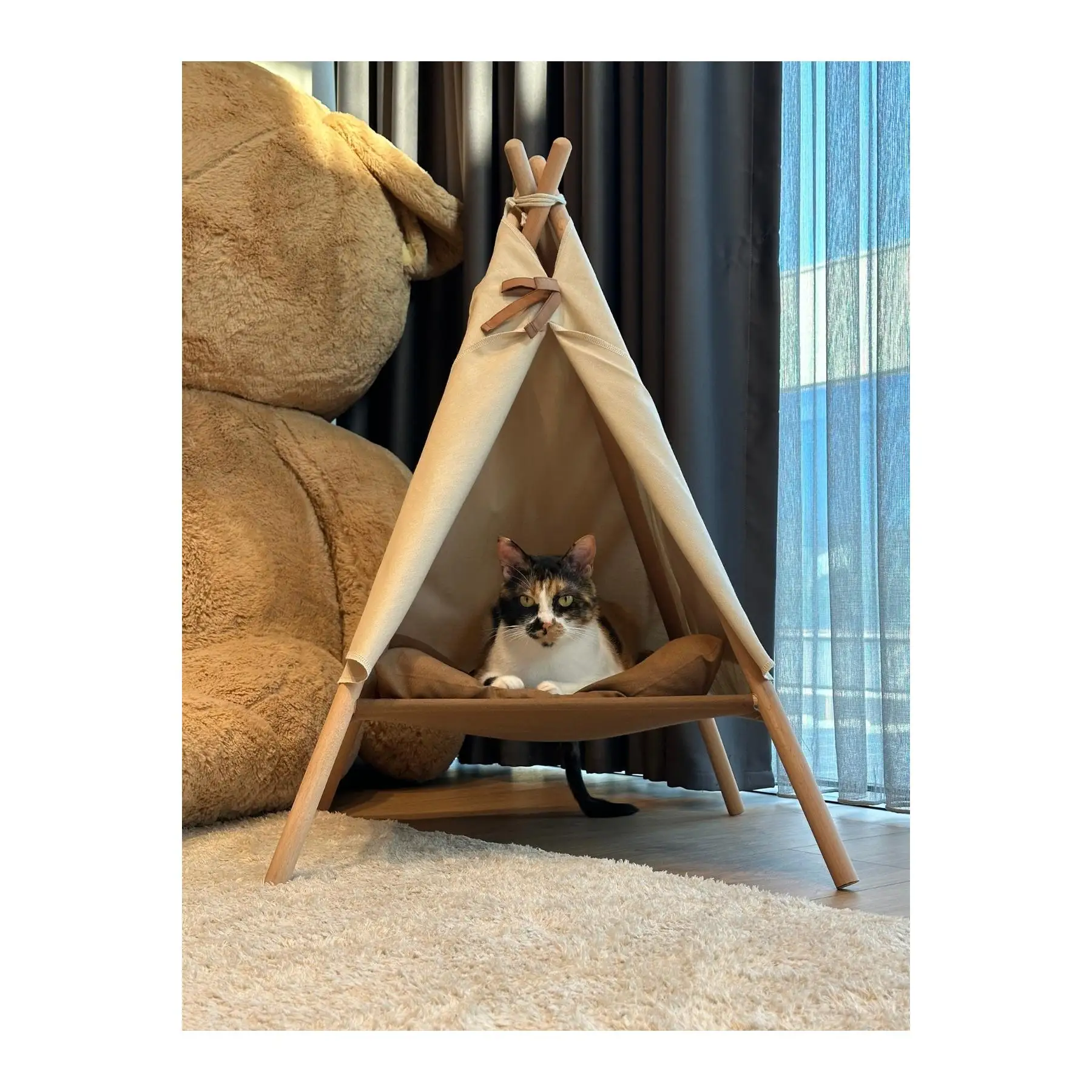 Кошачья палатка кошка кровать