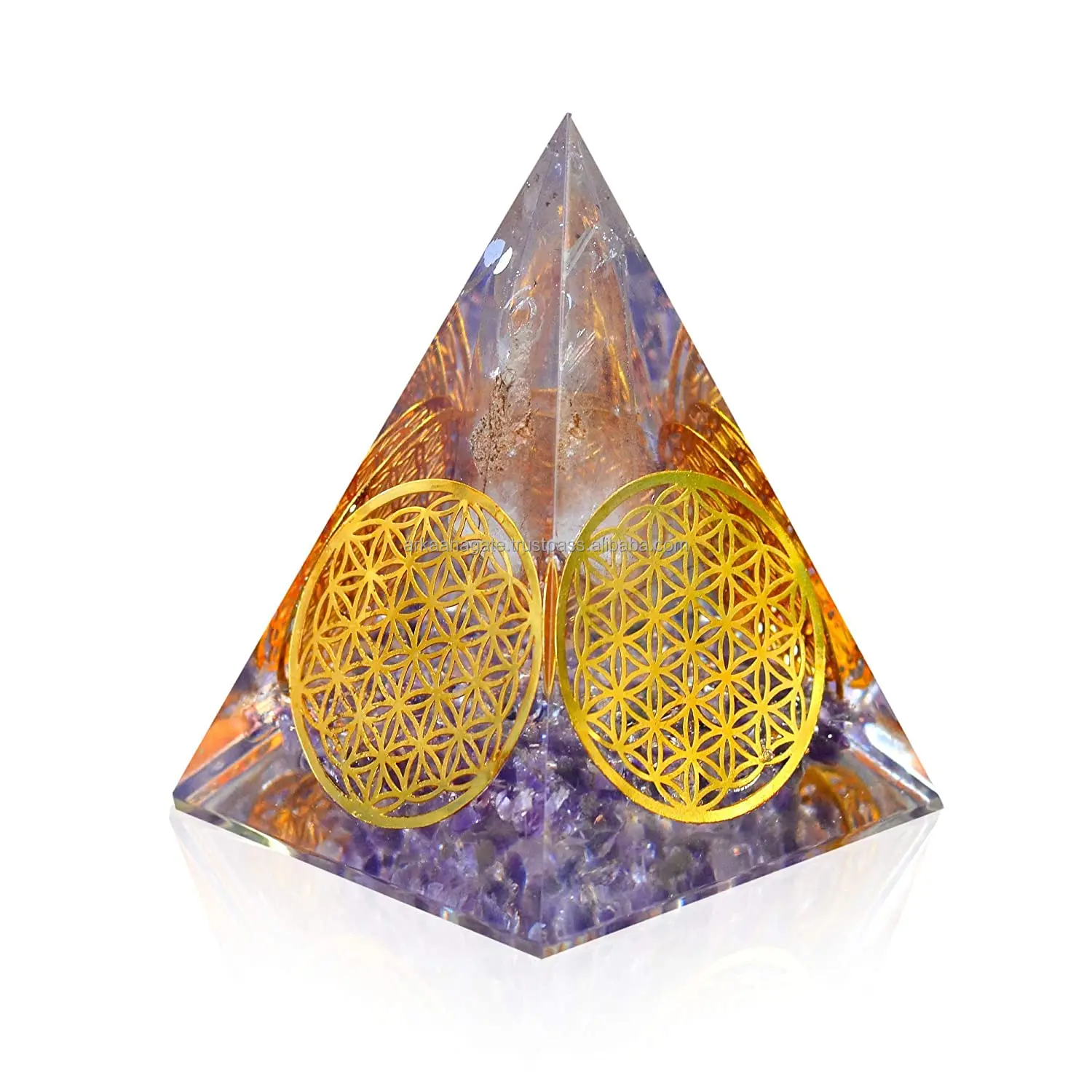 Wholesale Orgone 7Chakra Pendant Stunning Teardrop chakra crystals healing for Protection