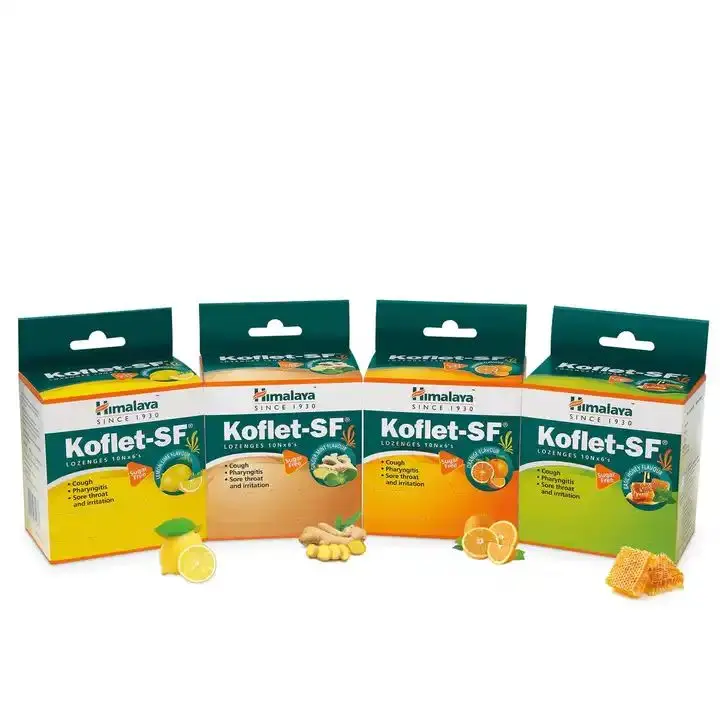 Медицинские добавки Himalaya Koflet SF lozenge в таблетках Подавляющие кашель с хорошими травяными активными веществами на экспорт