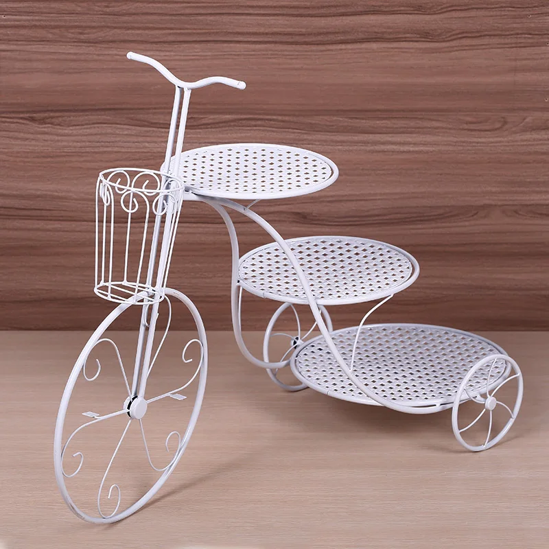 Bicycle dessert table snack tray wedding birthday multi-layer fruit plate