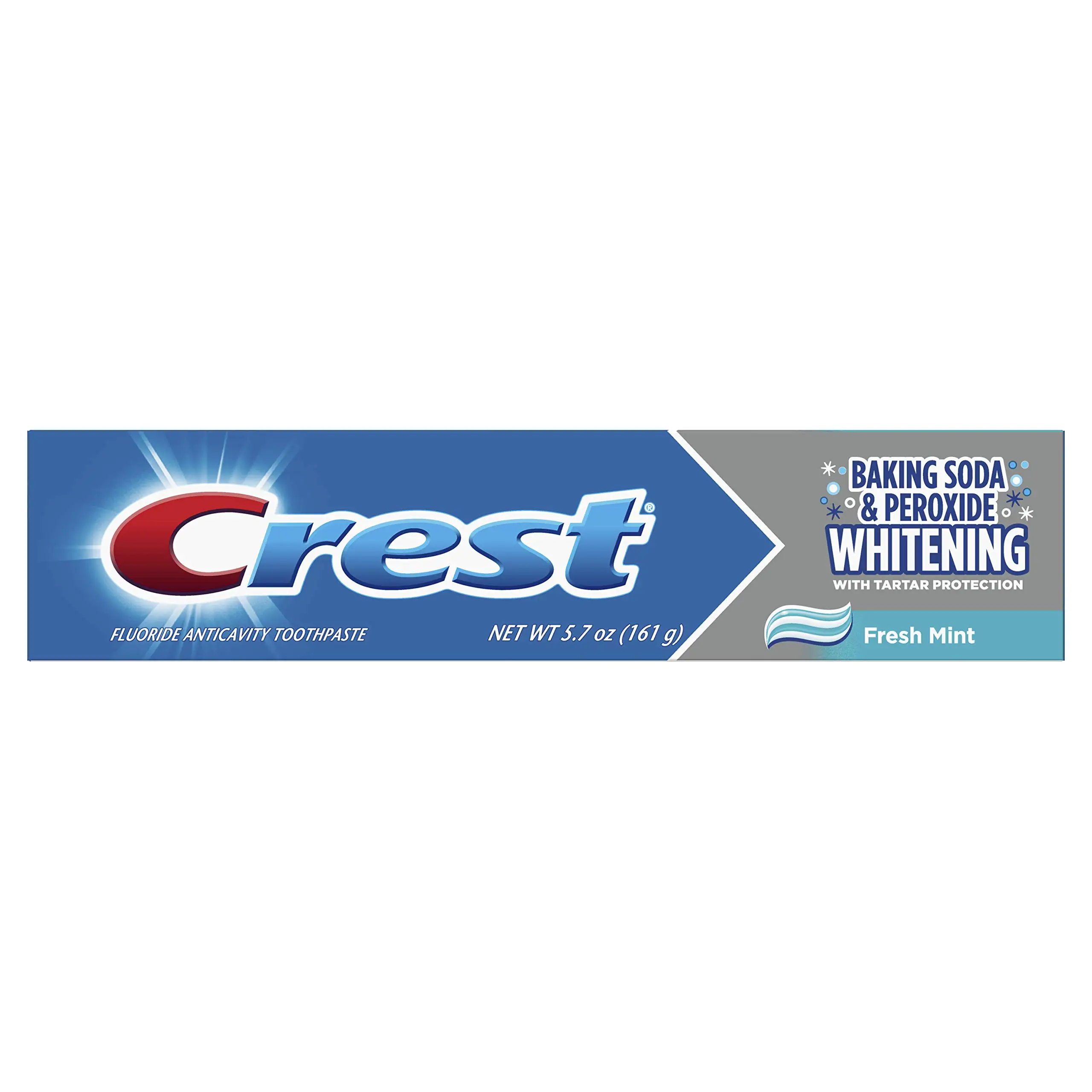 Crest Cavity & Tartar Protection Toothpaste, Whitening Baking Soda & Peroxide, Mint, 5.7 oz, 3 Pk