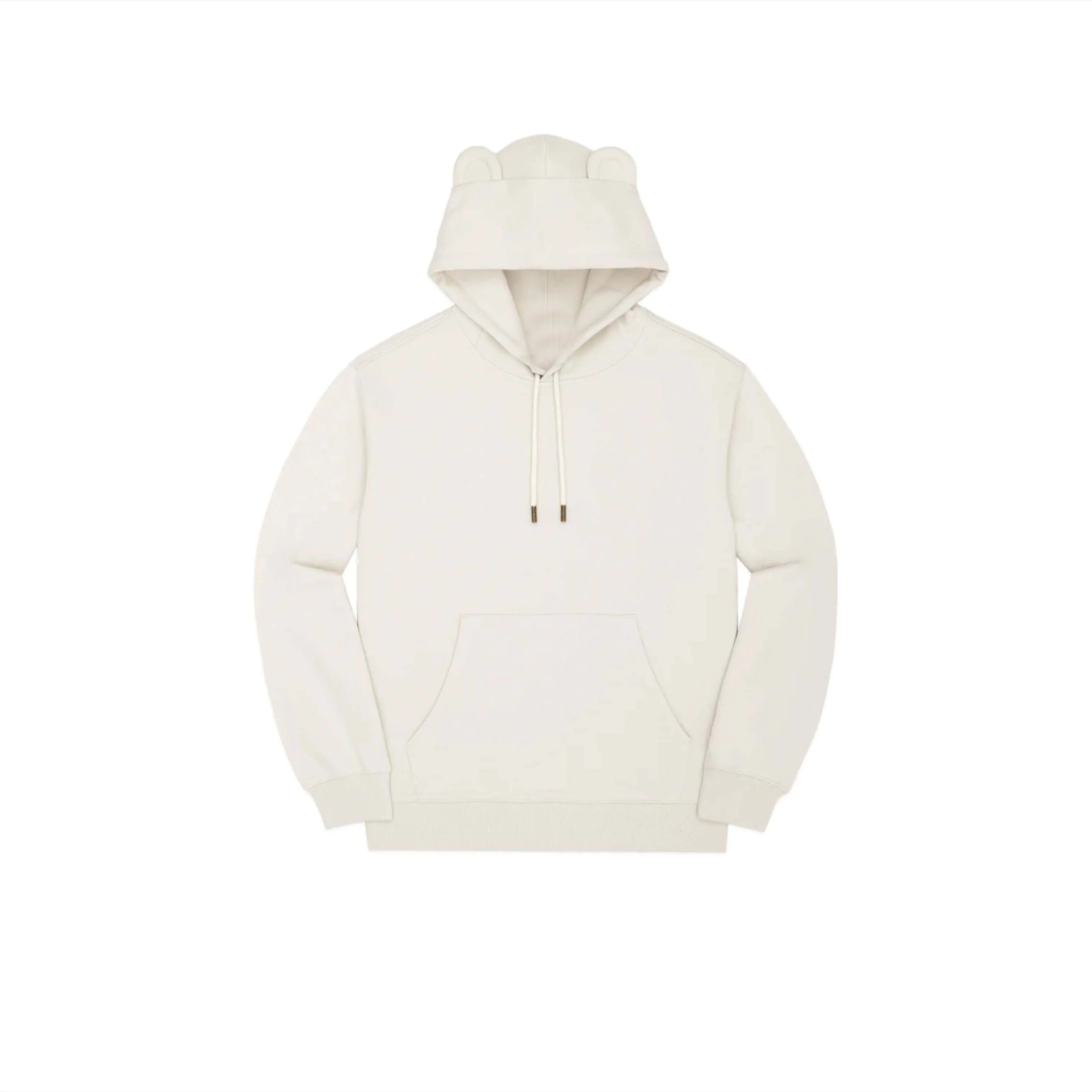 Men Classic Bear Ear Oyster Hoodie Warm and Playful Pullover Hoodie with Bear Ears for a Unique and Cozy Everyday Look