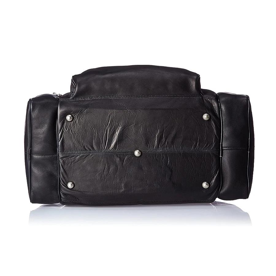 New design custom logo Men Sports Duffel Gym Waterproof Leather Travel Bag With Sport Shoes Bag