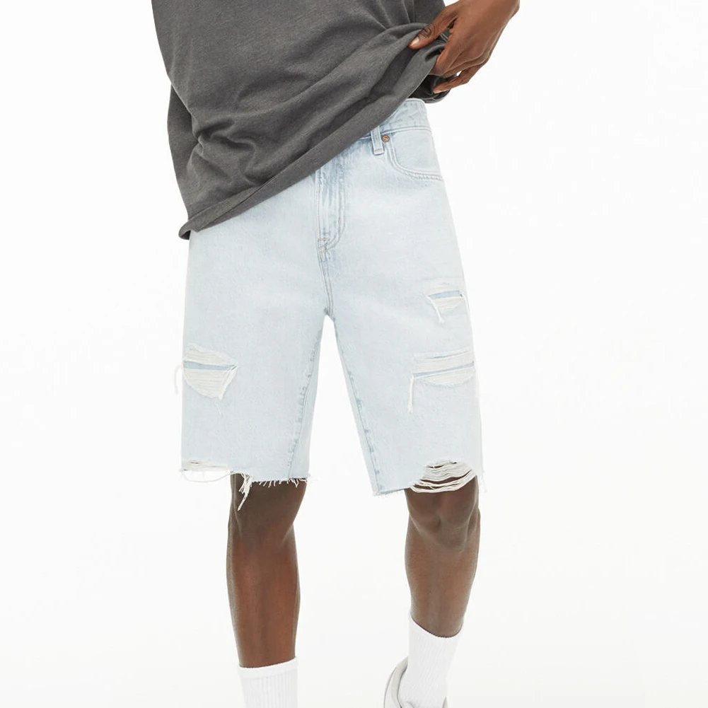 Pakistan Manufacture Custom Denim Shorts custom  Embroidery Men denim Short