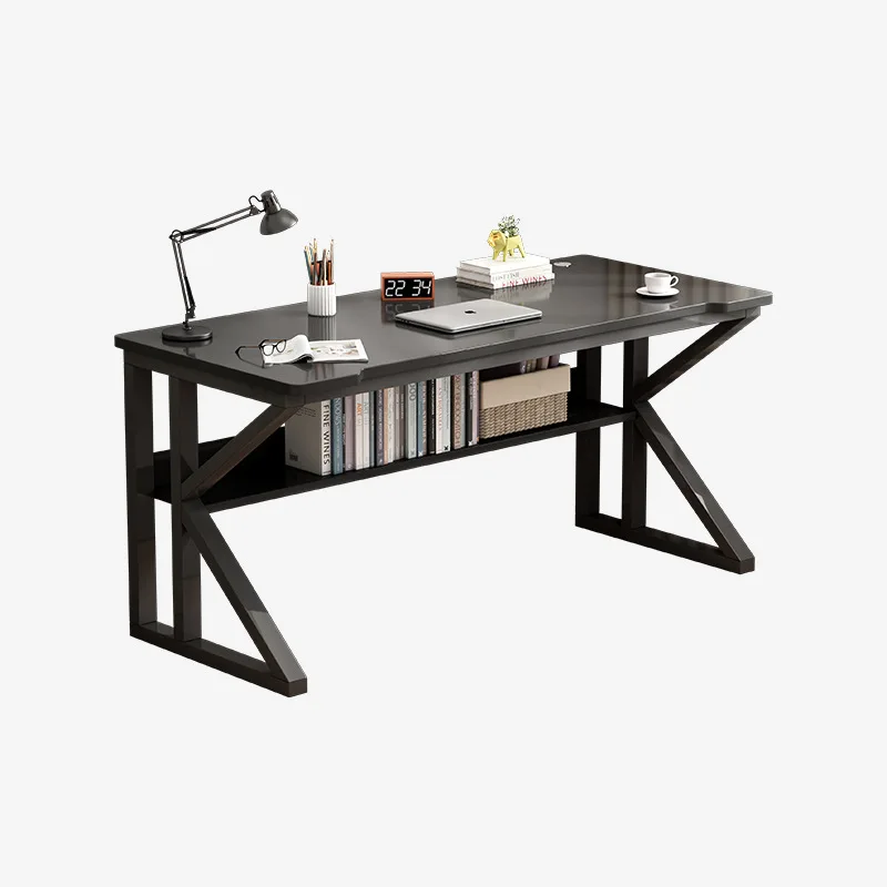 Factory Direct Supply Computer Desk Steel Gaming Table Frame Student Home Writing Desk With Storage Rack