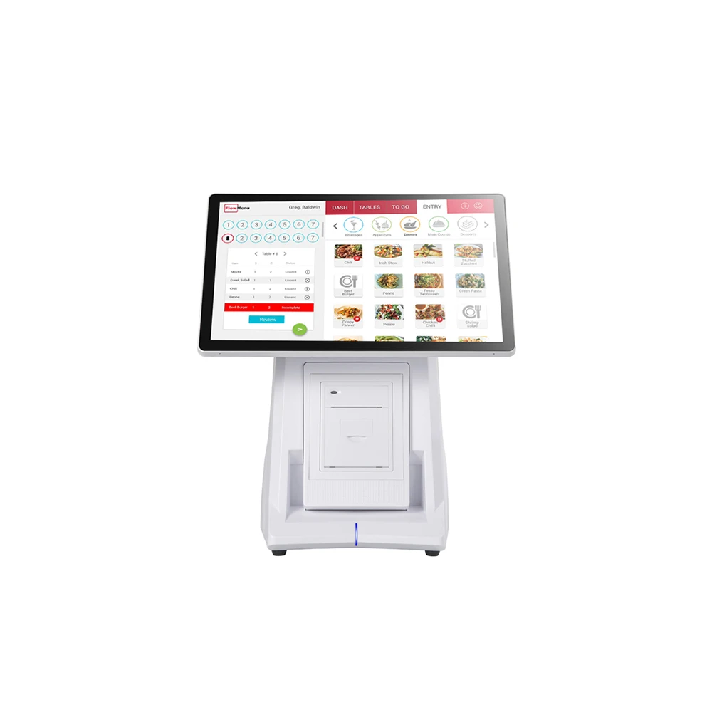 android 11 pos terminal 2GB RAM Touch screen pos system 4G NFC QR barcode scanner with 58/80mm thermal printer