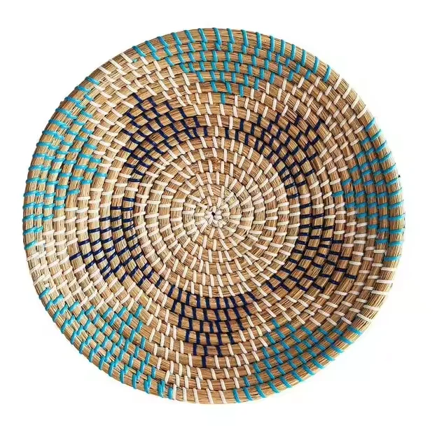 Wholesale Ecofriend Handicraft Vietnamese Seagrass Basket for Home Decoration, Wall Hanging Basket home decor Boho African style