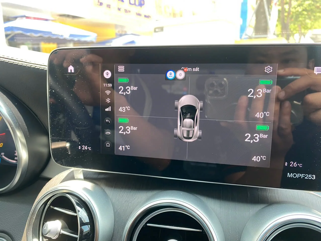 Роскошный датчик давления в шинах TPMS для Mercedes Ben безопасный автомобиля экспорт из Icar vietnam