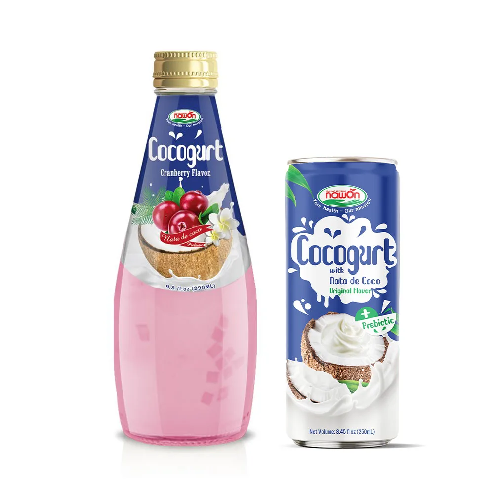 Когурт для здорового напитка 250 мл из кокосового молока йогурт фруктовый вкус с пребиотическим халяльным сертифицированным производителем напитков Nawon