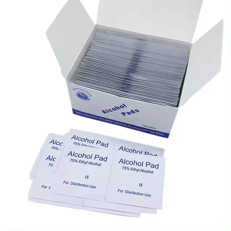 Alcohol pads with 75% alcohol content, high quality and low price alcohol pads