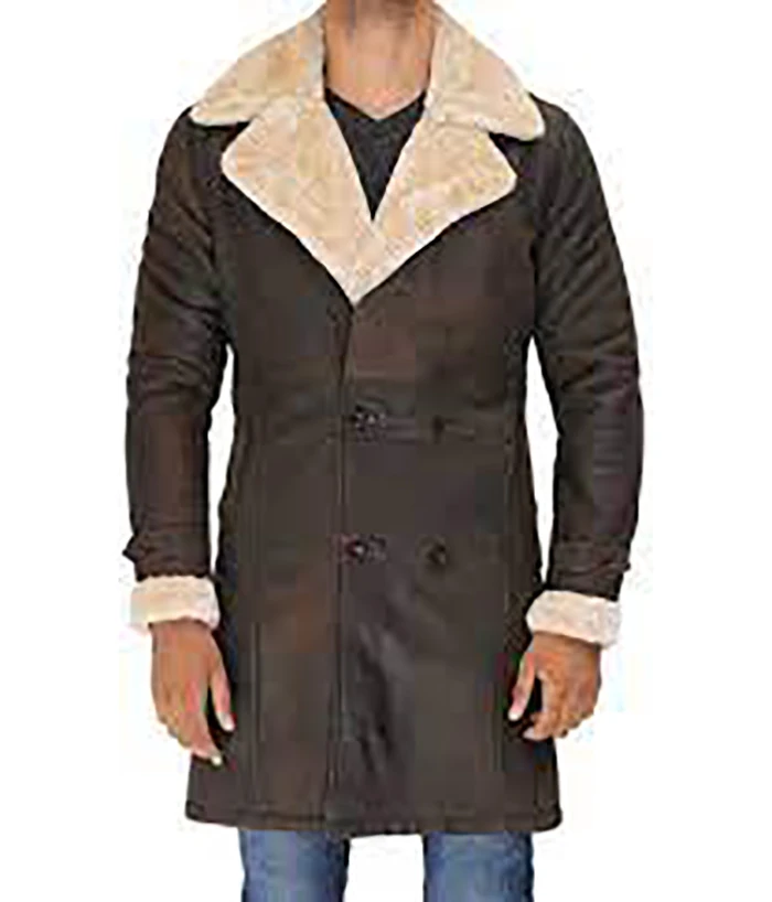 Easy to wear long lasting genuine leather male long coats bulk quantity fast shipping windproof long coats for sale