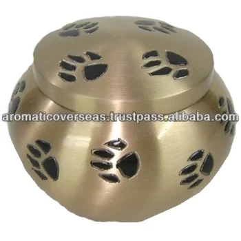 Pet Cremation Urns Hot Selling Cat & dog Funeral Ashes Urns Cremation Accessories Reliable Metallic Decorative Urns