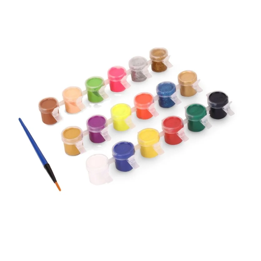 Multi Cup Painting Paint Gypsum Coloring Environmental Friendly Acrylic Paint  non toxic washable tempera paint set