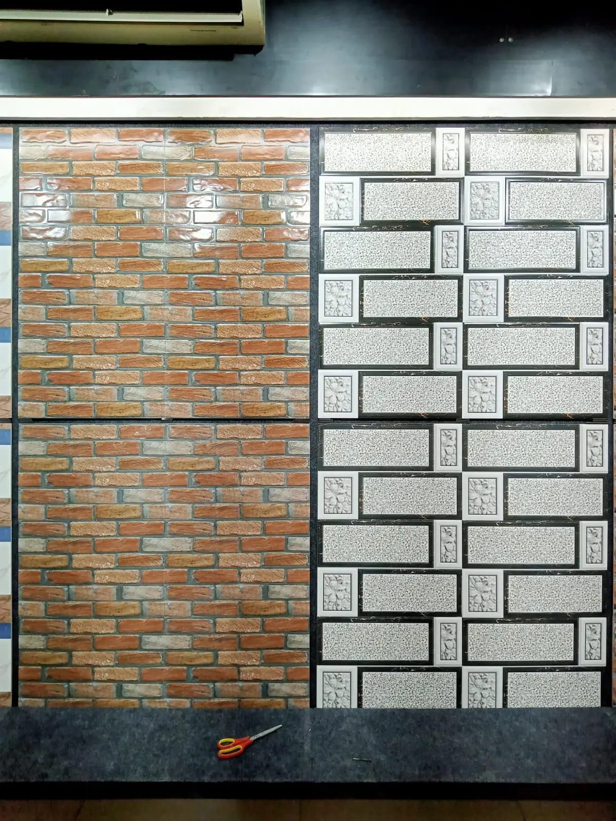 Exterior Elevation Ceramic Wall tiles Matt finish 30*60 cm Light Decor Dark combination 9 mm thickness 3D effect Made in India