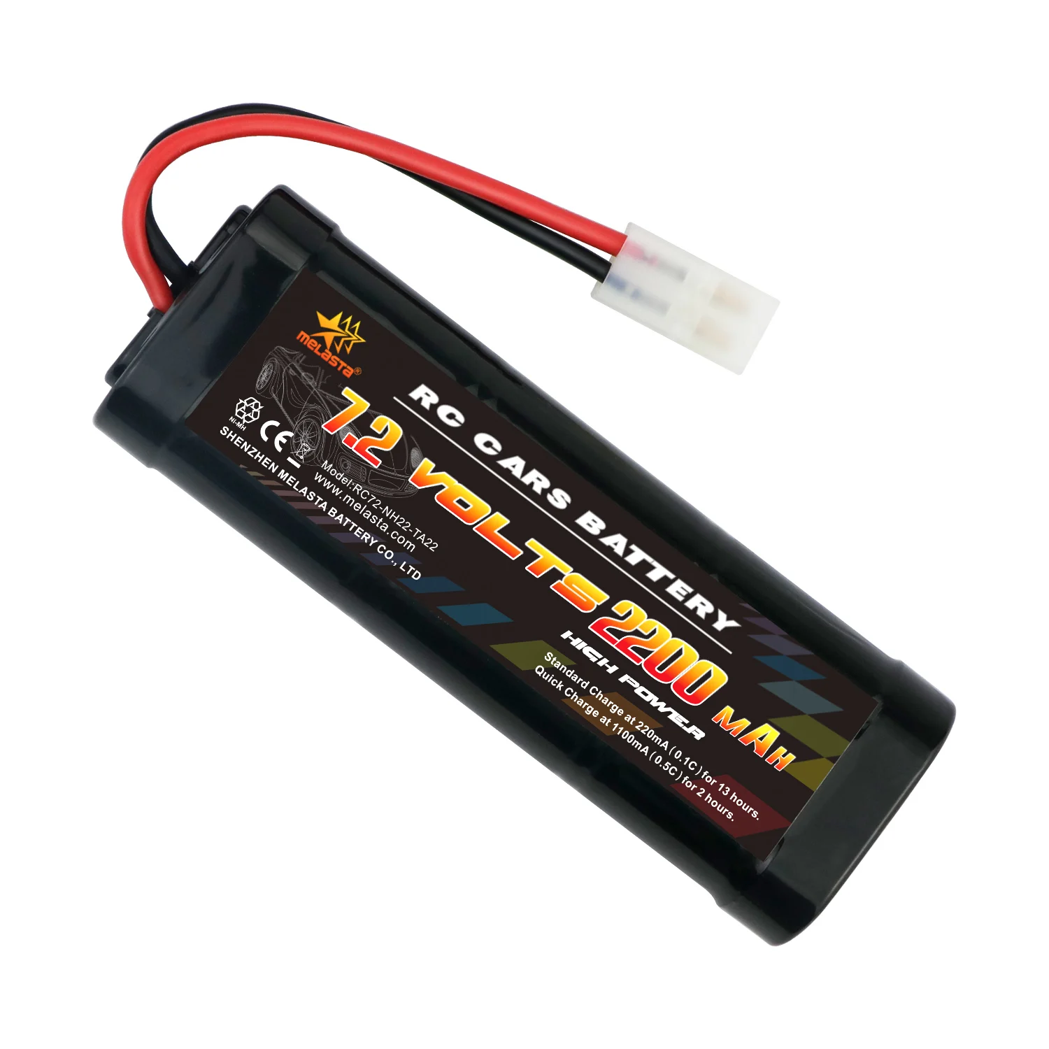 Melasta Rechargeable 6s 7.2v 2200mah Nimh rc Battery With Tamiya Discharge Connector Rc Charger For Rc Racing Cars Trucks