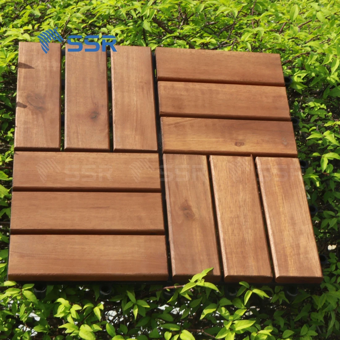 SSR VINA - acacia wood decking tiles - interlocking deck tiles outdoor tiles made in Vietnam