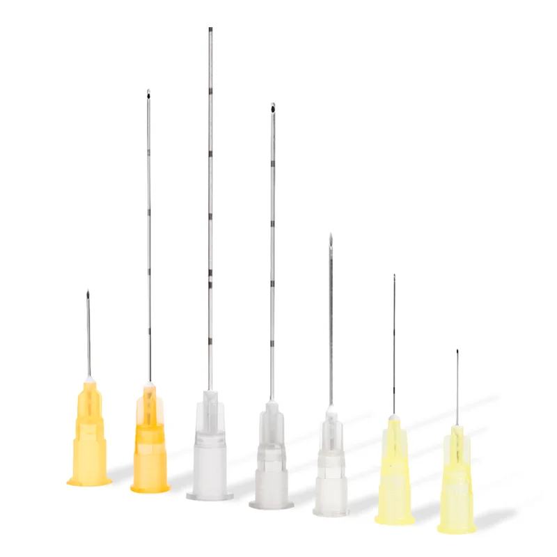 best 25g 70mm disposable blunt tip micro cannula for injectable buttock injection hyaluronic acid canula blunt