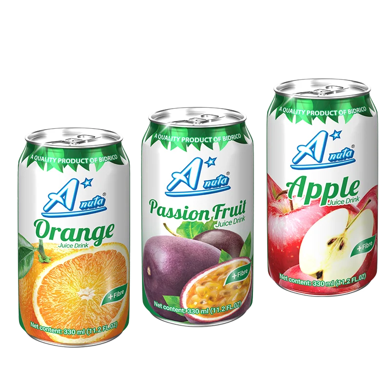 Fast Delivery 2024 Passion Fruit Juice Drink 330Ml Anuta Brand Iso Halal Haccp Beverage Packed In Can Vietnam Manufacturer