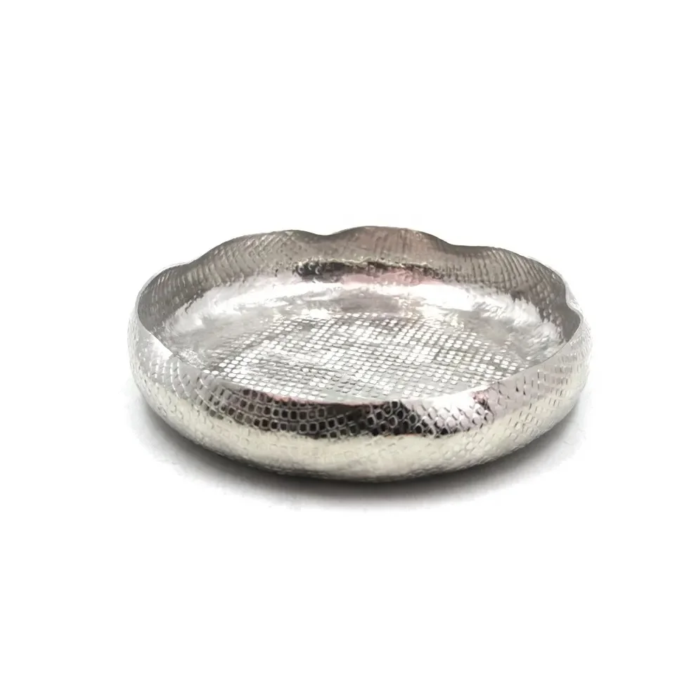 Luxury Gold Plating Metal Decorative Serving Bowl Premium Quality Fruits and Vegetables Bowl Table Decorations New Serving Tray