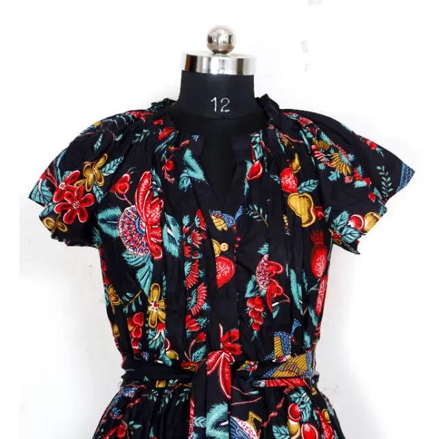Wholesale And Low Price Plus Size Women Casual Dress Printed Ladies Long Sleeve Midi Dress High Quality Customized  Casual Dress