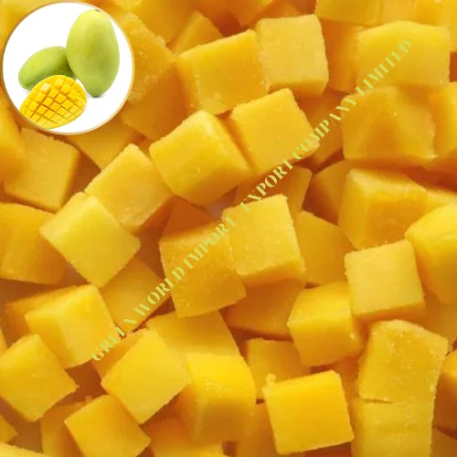 IQF FROZEN MANGO CUBE - EXPORTED STANDARD FROM VIETNAM - NATURALLY SWEET BEAUTIFUL COLOR LOW-CALORIE CUBE SHAPE