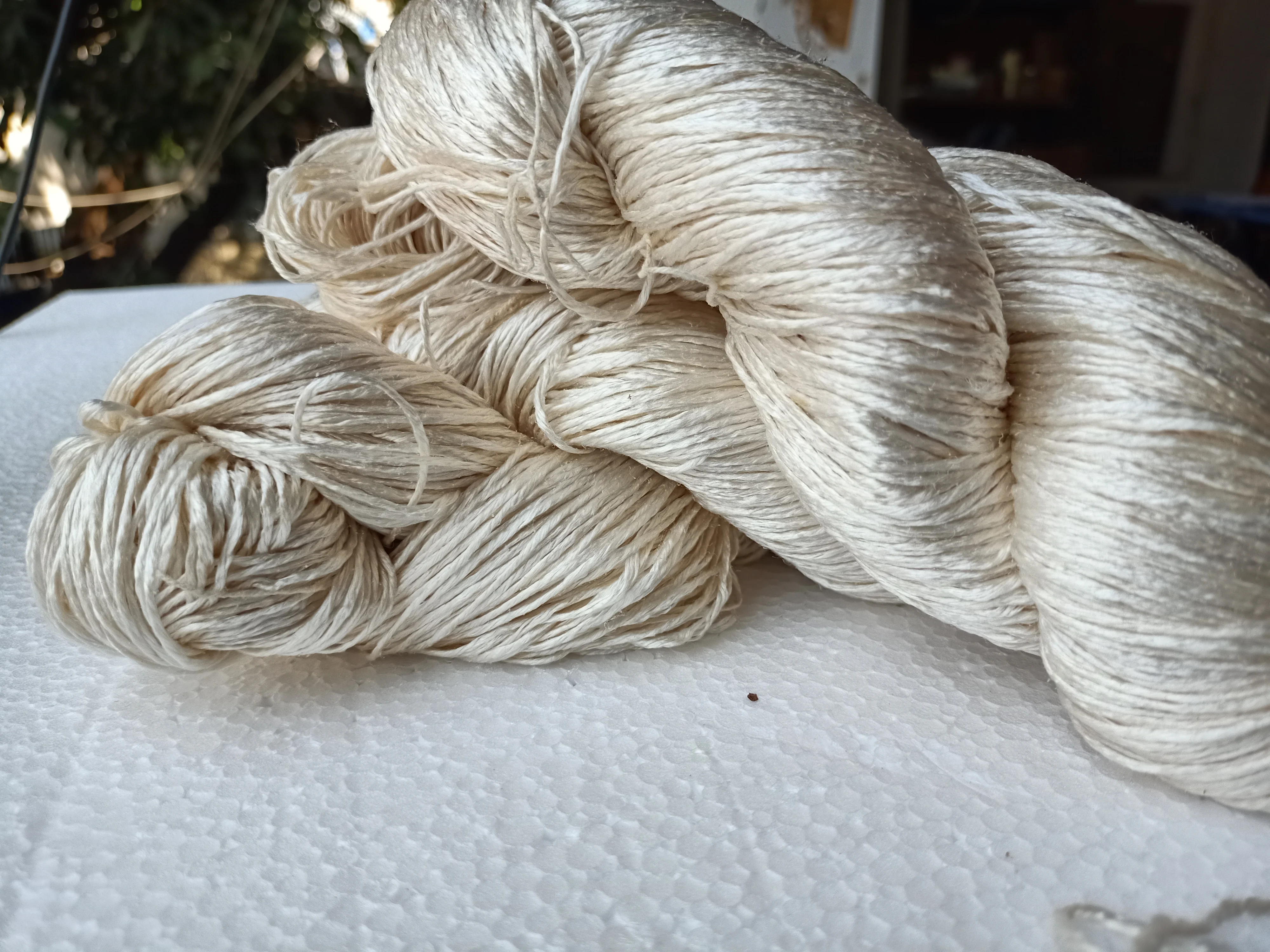 Custom made unleash Luxury with Mulberry Filament Silk Yarn Pure Smooth and Radiantly Lustrous Idle fabrics intricate embroidery