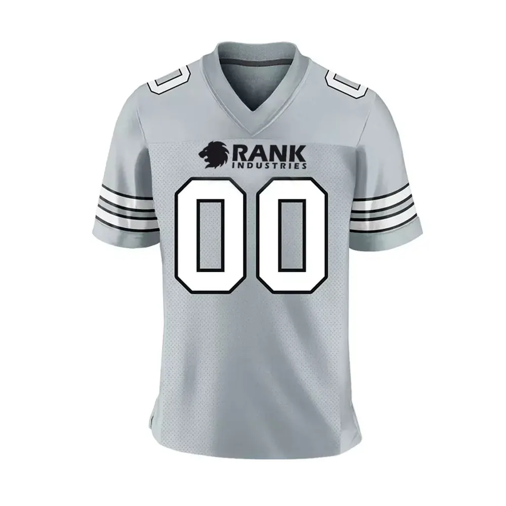 Wholesale Best Quality Grey Color American Football Jersey Superb Quality American Football Jersey For Men