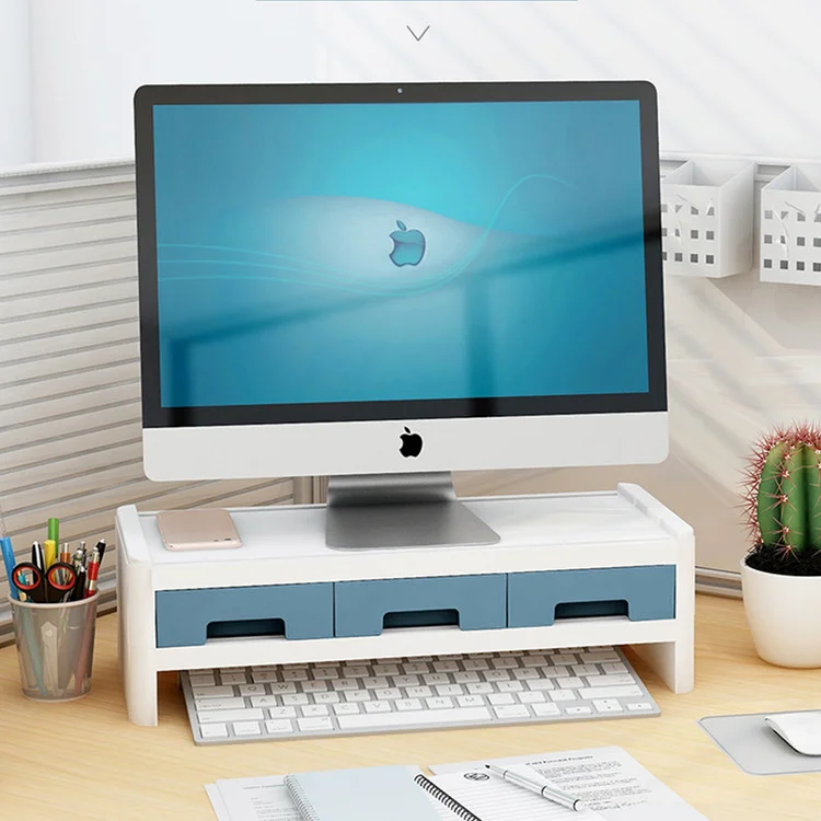 Computer Monitor Riser,Desktop Monitor Stand for PC/Laptop,Home & Office Desktop Organizer