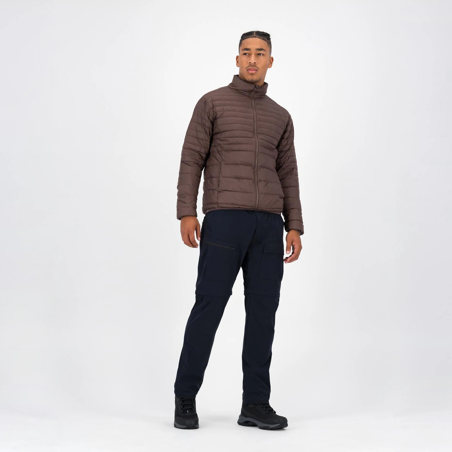 High Quality Lightweight Winter Puffer Jacket Men Fashion Bubble Quilted Bomber Coat Hooded Stand Collar Cheap Fabric Material