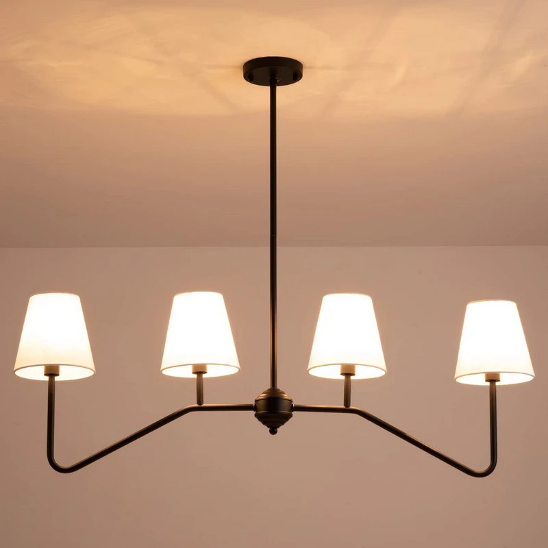 New style industrial chandelier simple dining room living room wood art bar personality creative lamps bedroom chandeliers
