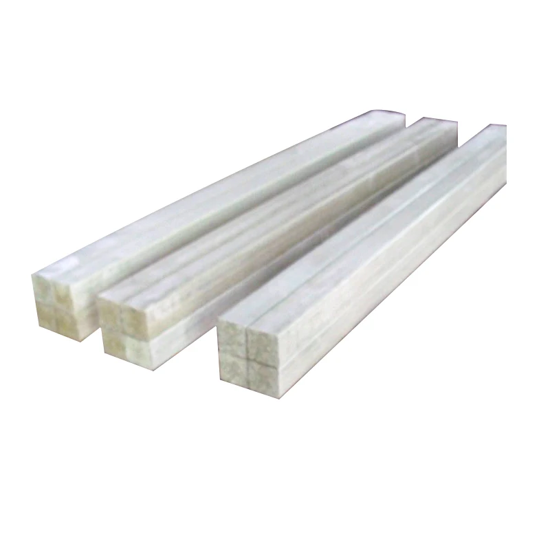 High strength Pultruded Solid Fiberglass Square Tube Frp 25mmX25mm