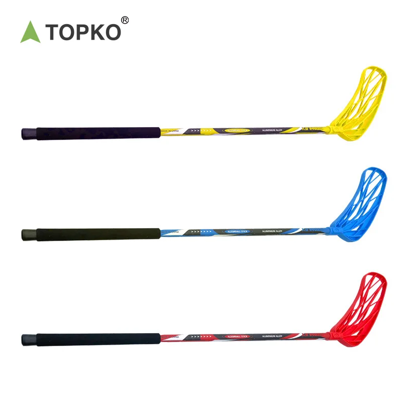 TOPKO High Quality Outdoor Hockey Floorball Stick Light Weight PP Glass Fiber Kids Home Floorball Stick