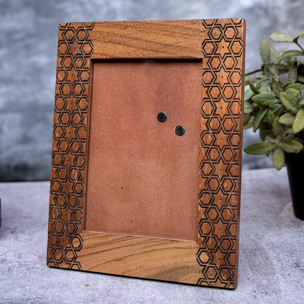 New Custom-Size Engraved Wooden Photo Frame for Home Decor & Gifts Sublimation Printing LHD Antic Picture Wall Decorative Craft