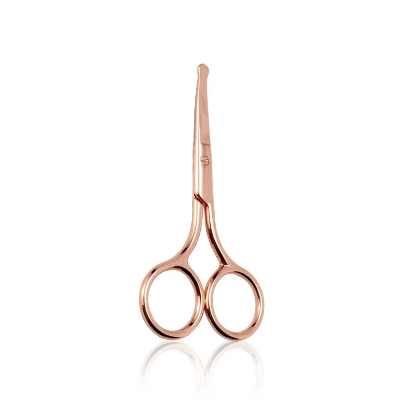 New Multi Color Stainless Steel Eyelash Beauty Scissors Eyebrow Trimming Scissors with sharp blade and tip easy to use hand grip