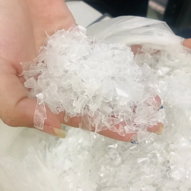 Прозрачные хлопья для холодной стирки горячей ПЭТ-бутылки лома и оптом