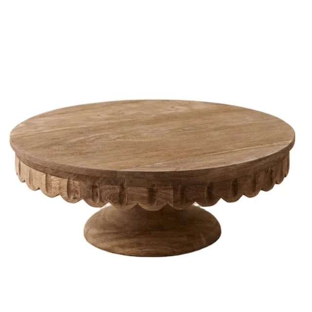 New Design Best Price Vintage Antique Wedding Dessert Wood Cake Stand Pedestal Display Cupcake Server Rustic Farmhouse Party Use