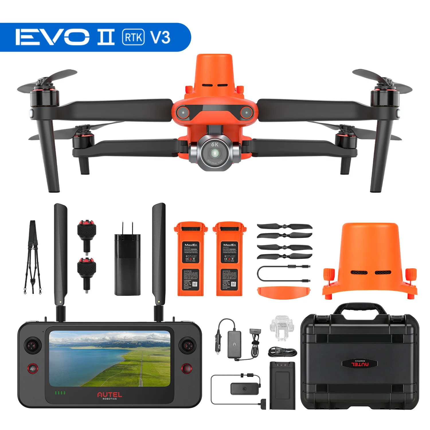 Autel Robotics EVO 2 II Pro RTK V3 Дрон БПЛА 10 км дальний Квадрокоптер коммерческий профессиональный Altra 4K камера дронов