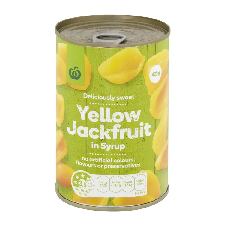 Высшее качество, Таиланд, хорошая цена, 100% Натуральный Вкусный Jackfruit, консервированный Jackfruit в сиропе, консервированные продукты