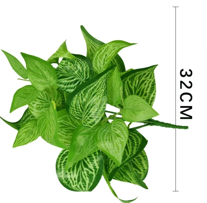 Large Artificial Palm Tree Tropical Plastic Fern Leave Silk Persian Leaves Wall Hanging Plants For Home Garden decoration