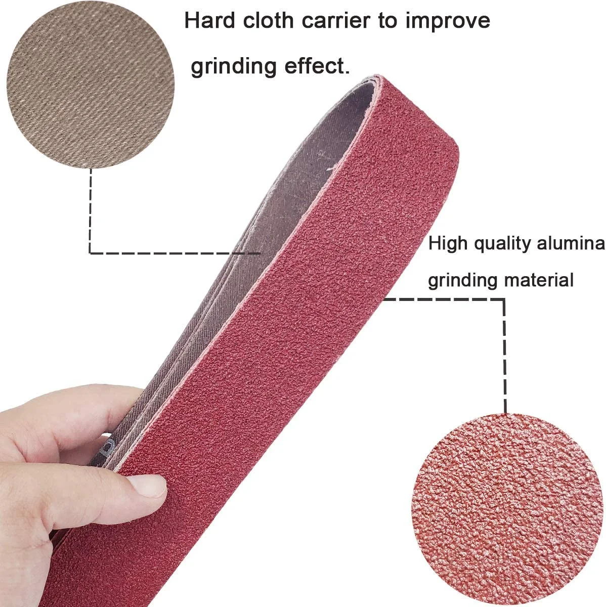Abrasive belt  tape  alumina abrasive sanding belt metal polishing sand belt grit blasting grit granite sand