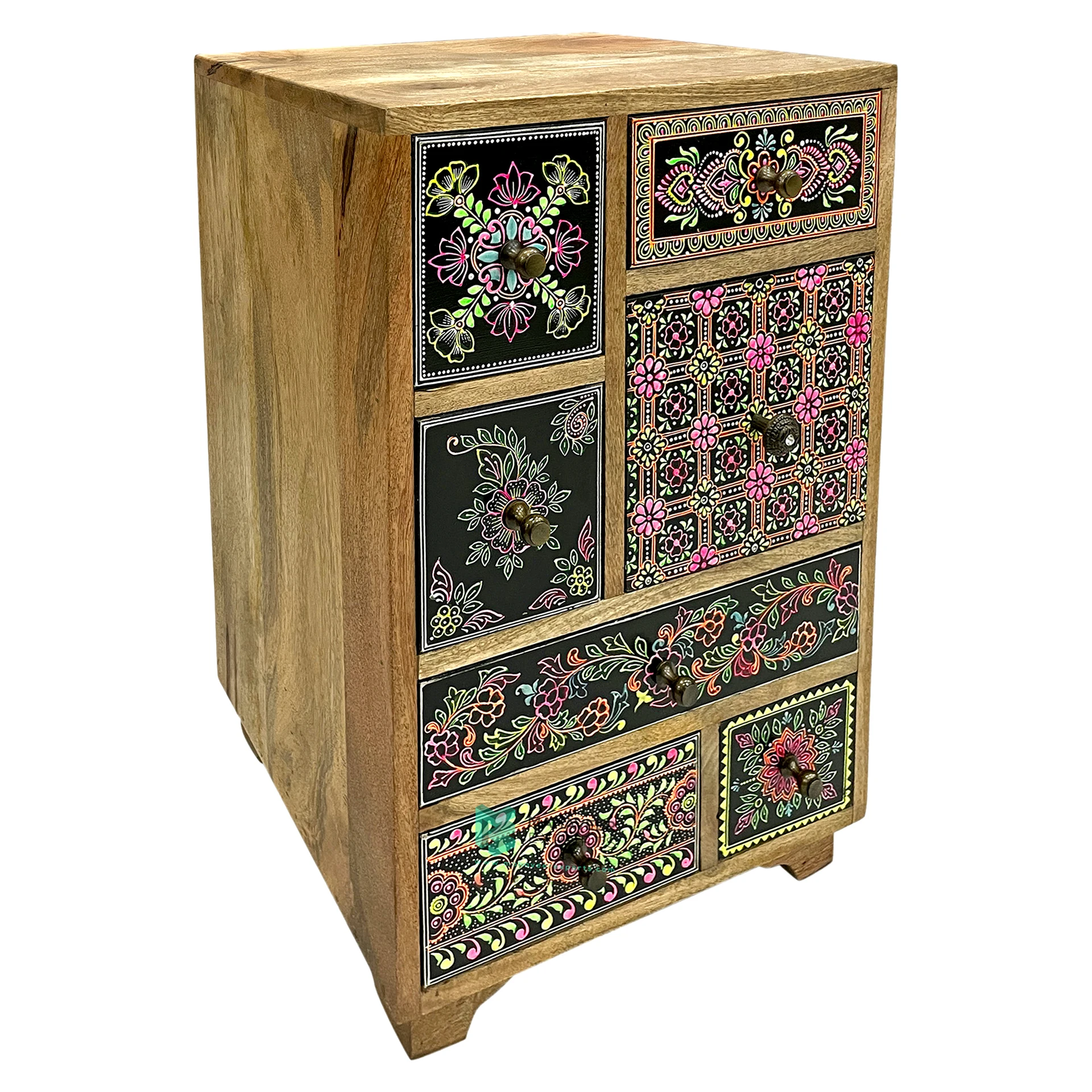 Best Selling Wooden Living Room Storage Cabinet Fine Hand Painted Seven Drawer Chest For Living Room / Bedroom Storage Furniture