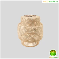 Handmade Rattan Bamboo Material Woven Chandelier Hot Sale Rattan Lampshade For Home Decor from Viet Nam