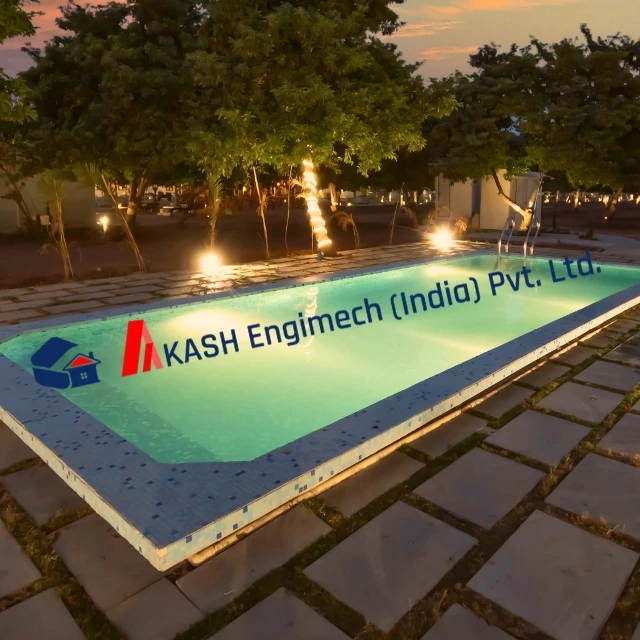 Swimming pools are above-ground pools and underground pools