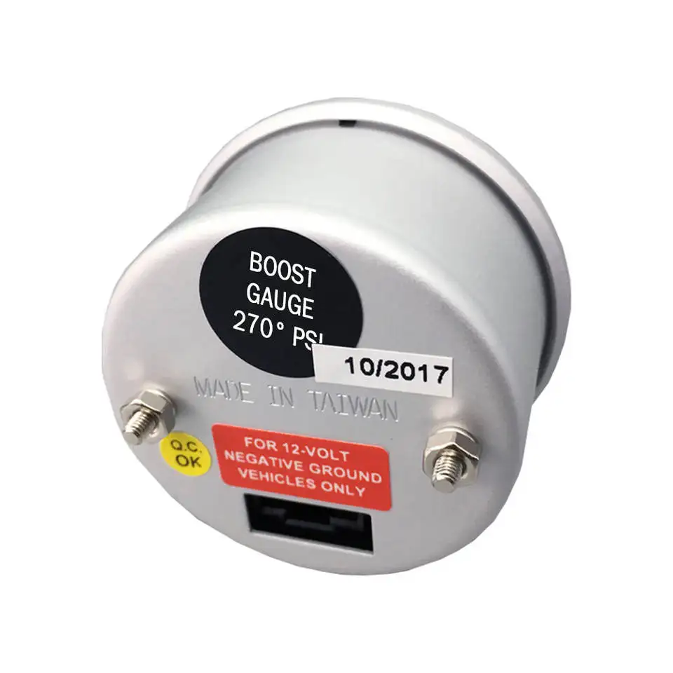 52mm digital black face blue LED car sensor turbo boost gauge 12V for car truck bus