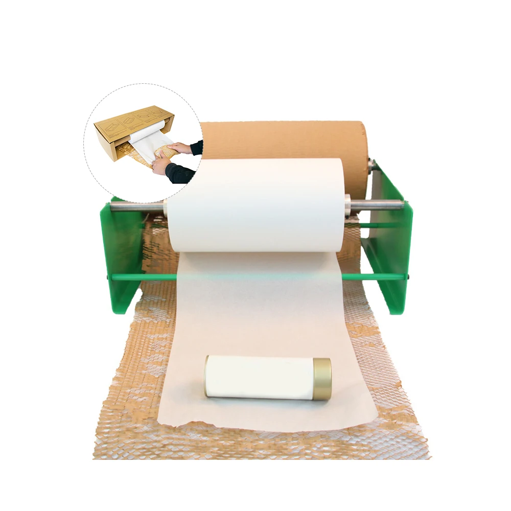 Fully Recyclable Eco-Friendly Kraft Roll for Moving and Packing Protection with Cardboard Dispenser