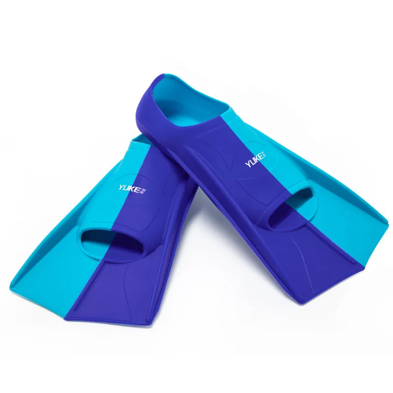 in stock blank logo Print high quality long snorkeling free professional diving swimming fins adult 30-47 silicone swim flipper