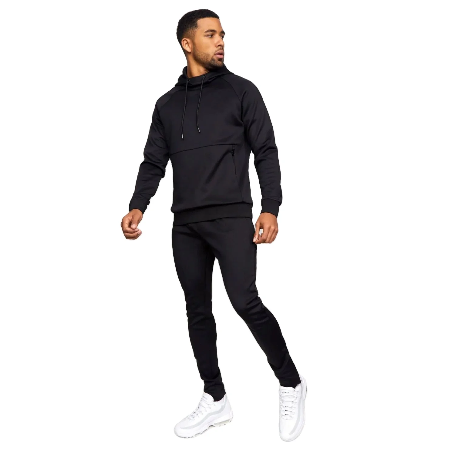 Mens Lightweight Tracksuit Bottoms Elastic Sports Trousers Gym Running Joggers Slim Fit pants